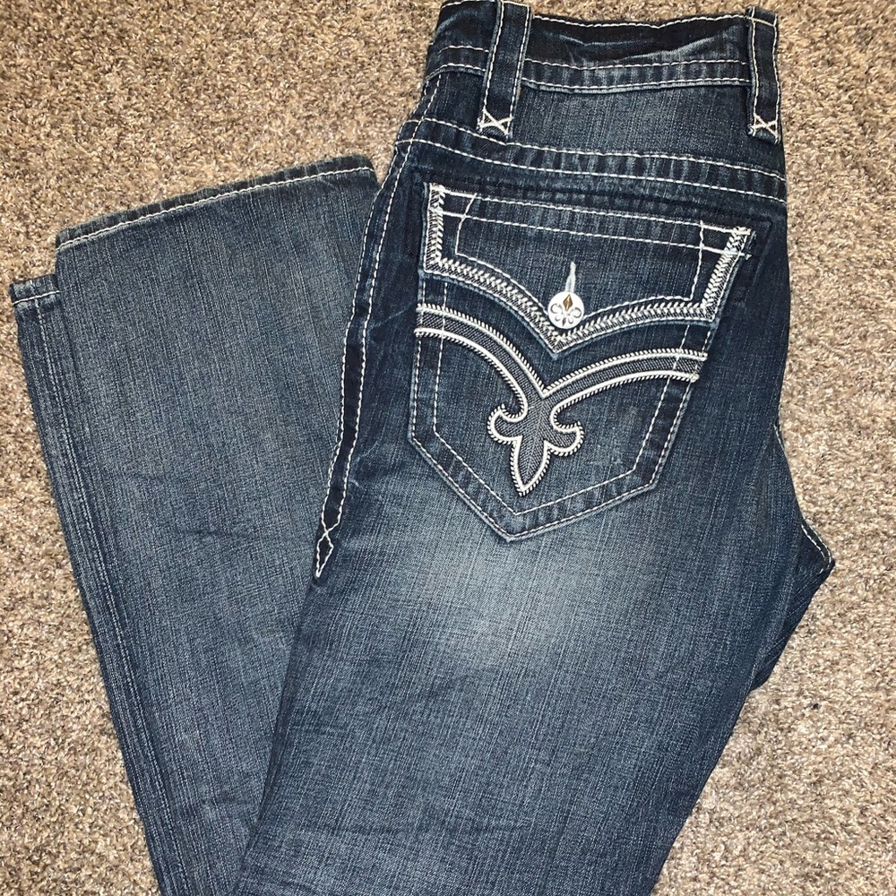 New Men’s Rock Revival Bootcut Jeans 32 Ben